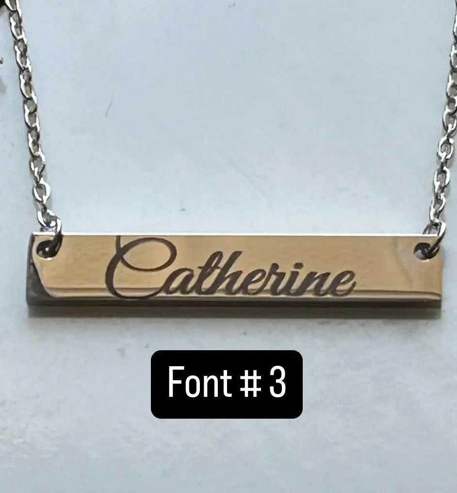 Personalized Paperclip Bar Necklace | Mothers Day Gift from Son Daughter | Custom Signature Necklace | Silver Gold Jewelry