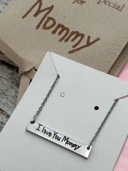 Personalized Mom Necklace Using Child Handwriting | Mothers Day Gift from Son or Daughter | Custom Signature Necklace | Engraved Handwriting