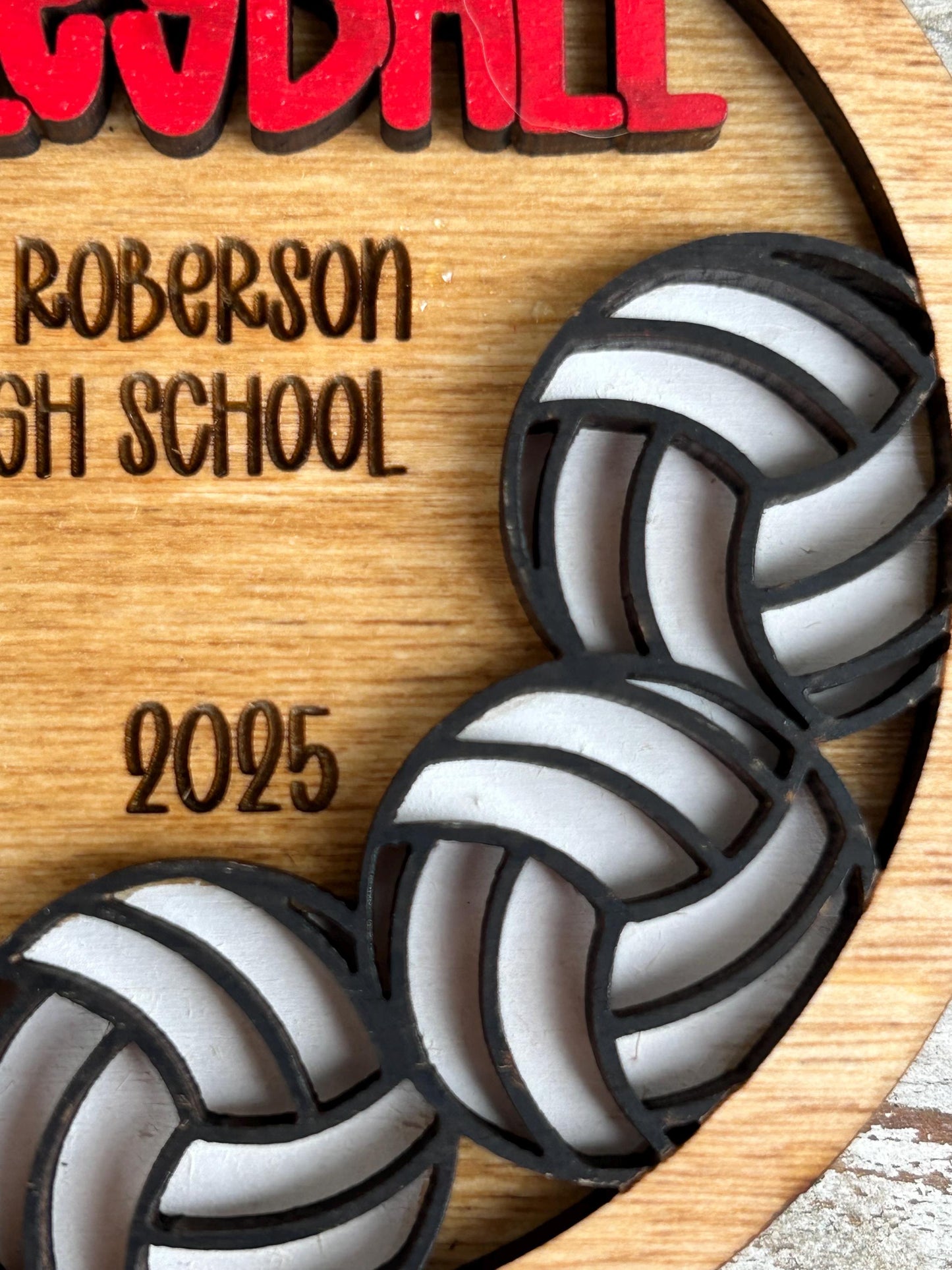 Personalized Volleyball Player Christmas Tree Ornament | Gift for High School Volleyball Team | Custom Volleyball Ornament for Her |