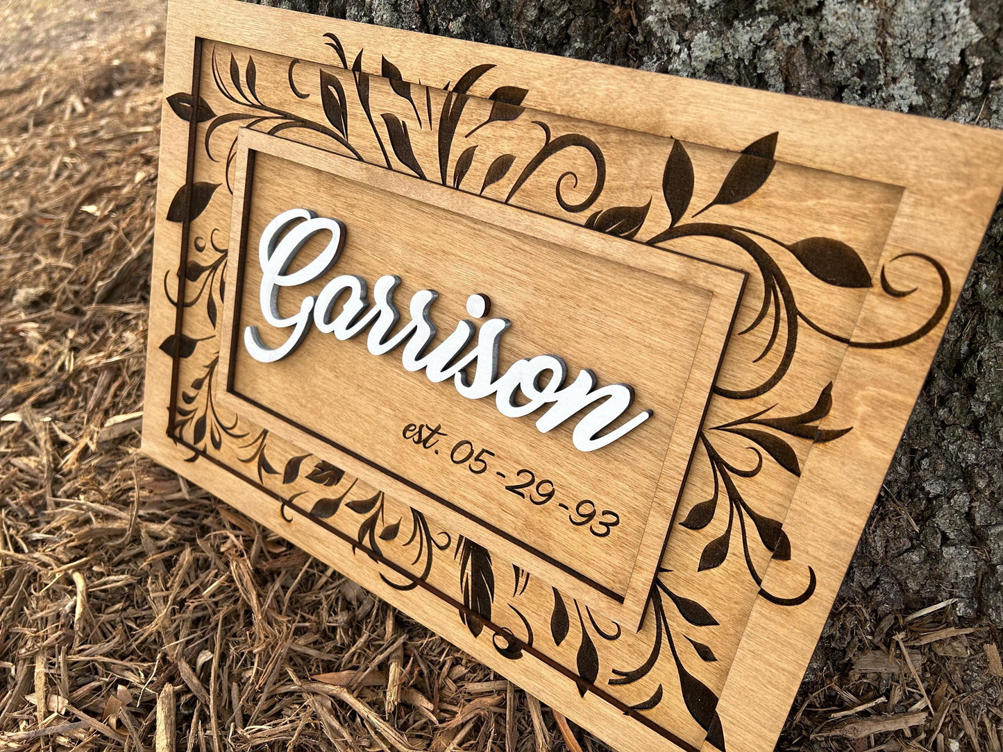 Personalized Last Name Established Wedding Sign | Mr. and Mrs. Family Name Reception Table Sign | Custom Wood Sign Gift