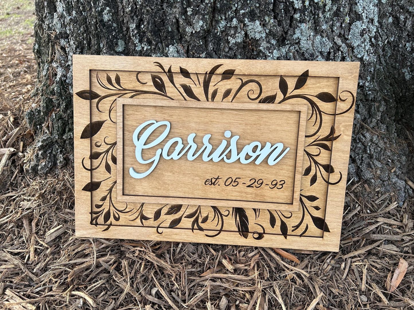 Personalized Last Name Established Wedding Sign | Mr. and Mrs. Family Name Reception Table Sign | Custom Wood Sign Gift