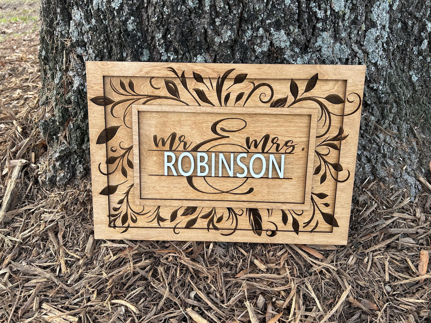 Personalized Last Name Established Wedding Sign | Mr. and Mrs. Family Name Reception Table Sign | Custom Wood Sign Gift