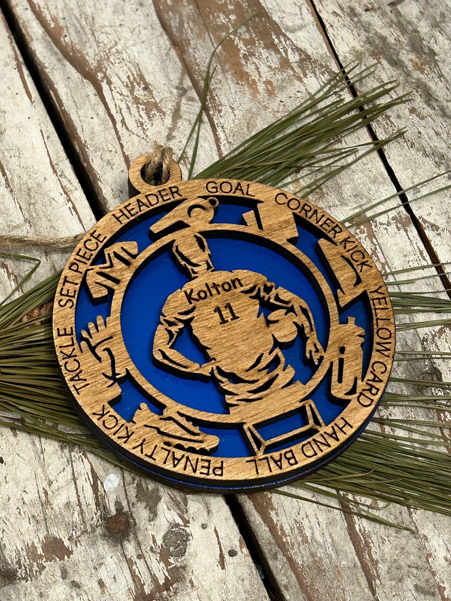 Personalized Soccer Christmas Tree Ornament | Gift for High School Soccer Team | Custom  Boy or Girl Soccer Player Ornament | Soccer Gift