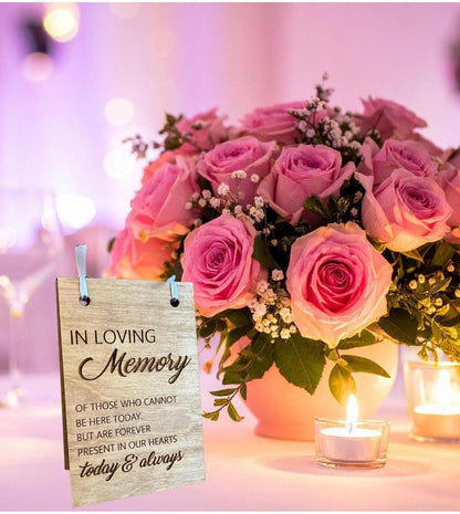 In Loving Memory Wedding Sign | Wedding Memorial Table | Remembrance Ceremony Decor | Memorial Candle Sign