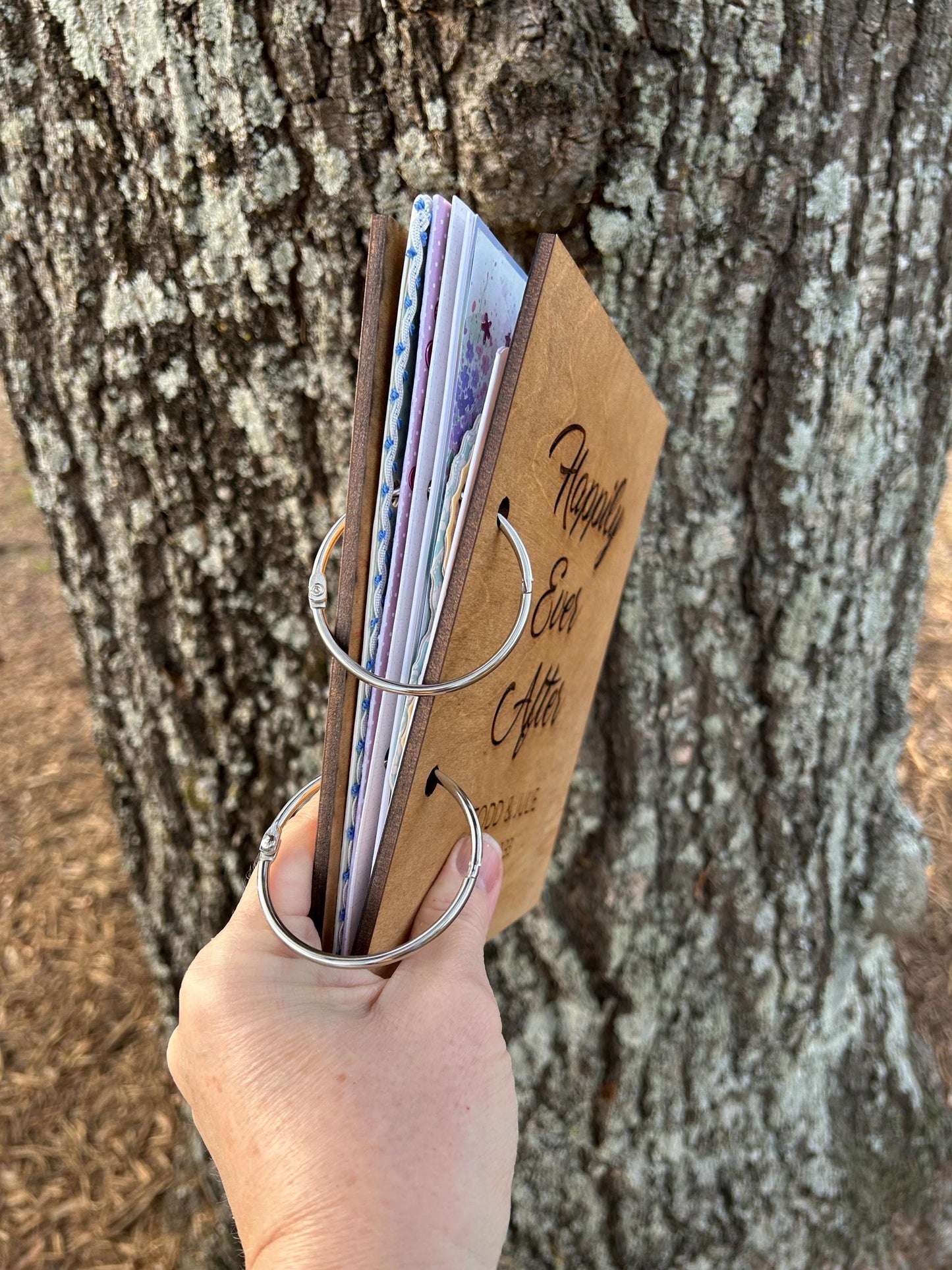 Personalized Wooden Wedding Card Holder | Keepsake Greeting Card Album for Bride and Groom | Display for Bridal Shower Cards | Custom Gift