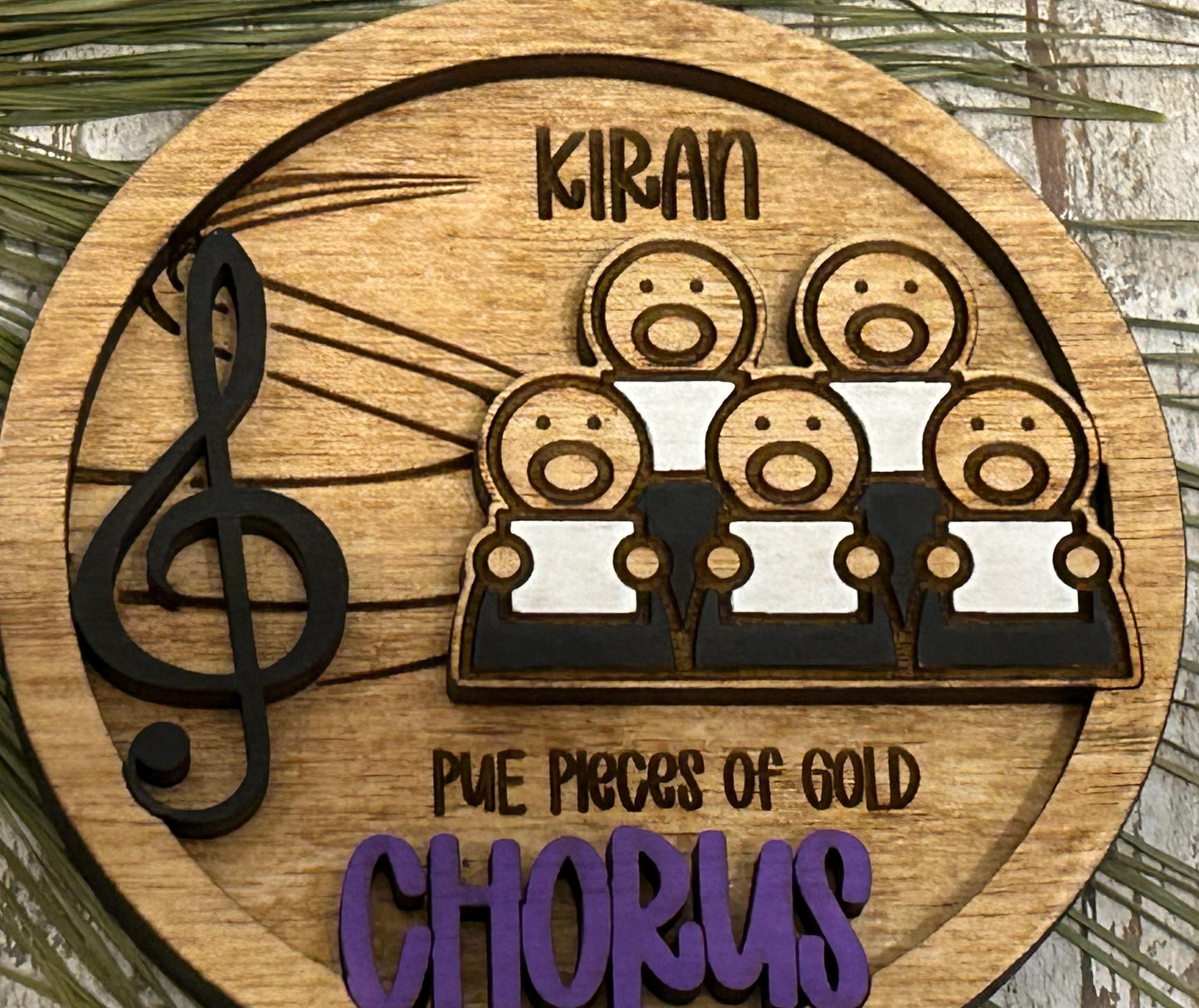 Personalized Chorus Christmas Tree Ornament |  Custom High School School Choral Singer | Musical Theater | Music Lover | Church Choir Gift