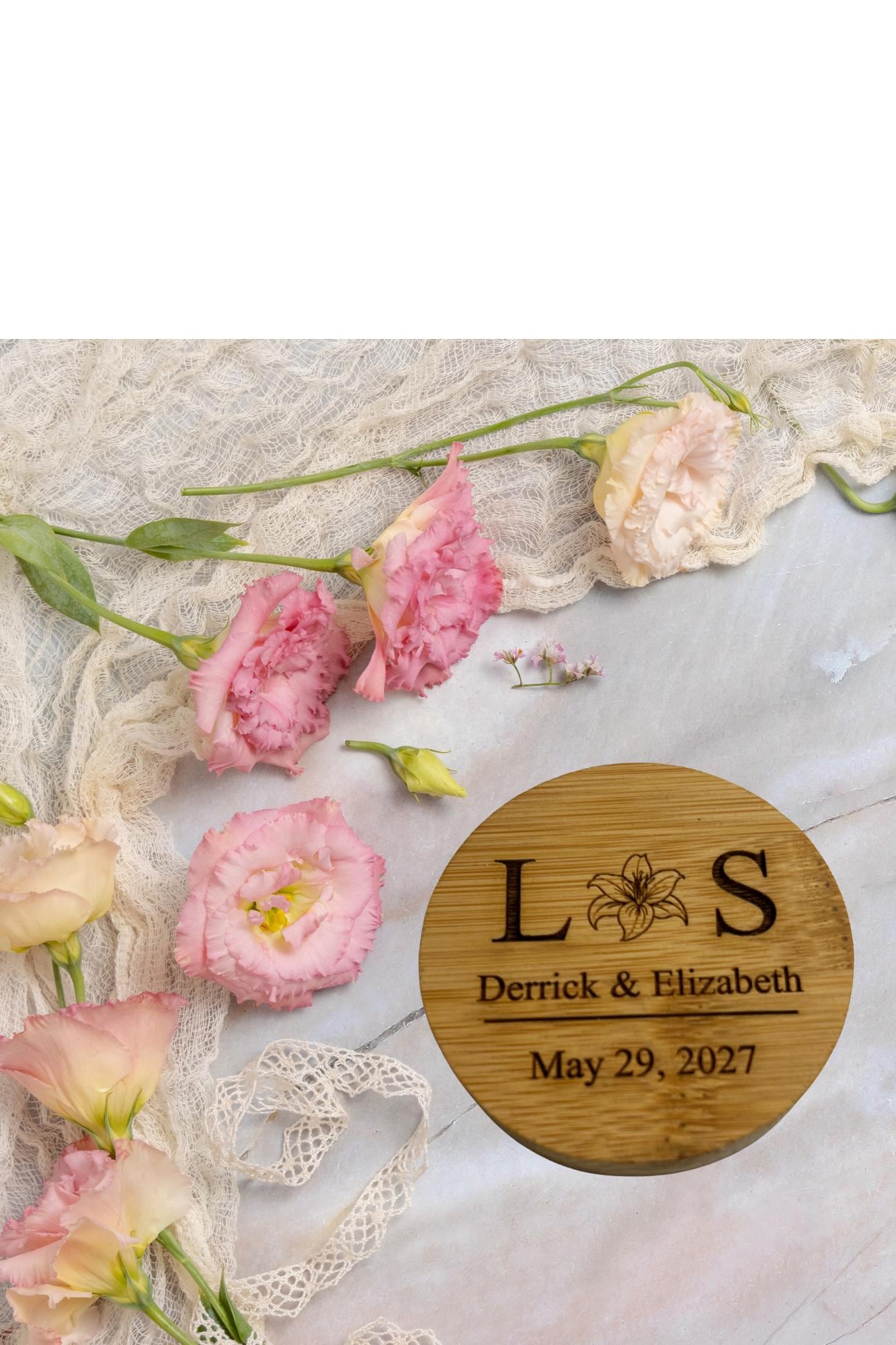 Personalized Wedding Wood Bottle Opener Favors | Custom Engraved Magnetic Round Beer Opener | Groomsmen Bachelorette Party Gift