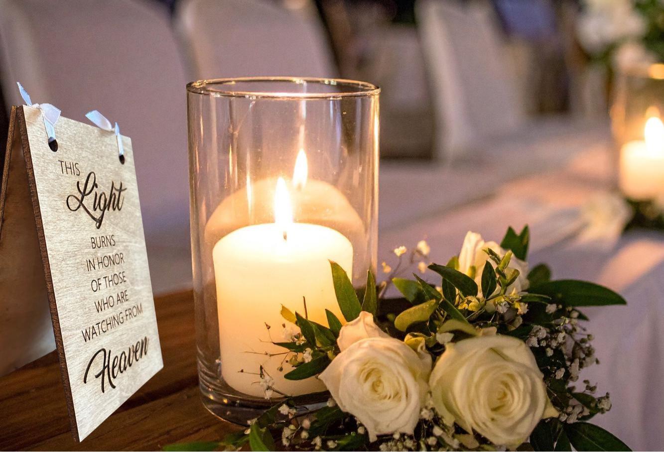 In Loving Memory Wedding Sign | Wedding Memorial Table | Remembrance Ceremony Decor | Memorial Candle Sign