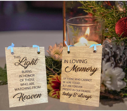 In Loving Memory Wedding Sign | Wedding Memorial Table | Remembrance Ceremony Decor | Memorial Candle Sign