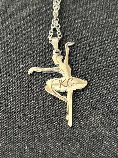 Personalized Ballerina Name Necklace | Custom Ballet Dancer Necklace | Gift for Dance Recital | Ballet Accessory | Dance Team Present