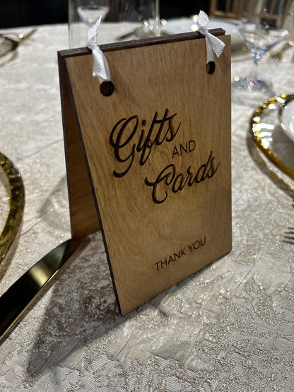 Wedding Gifts and Cards Sign | Engagement Party Presents from Guests Sign | Gift Table Sign for Bridal or Baby Shower