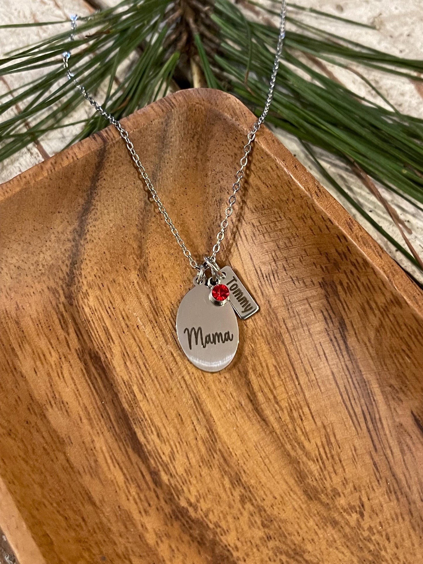 Personalized Mama Necklace with Kids Names | Mothers Day Gift from Son or Daughter | Custom Jewelry for Grandma Nana Gigi Mamaw