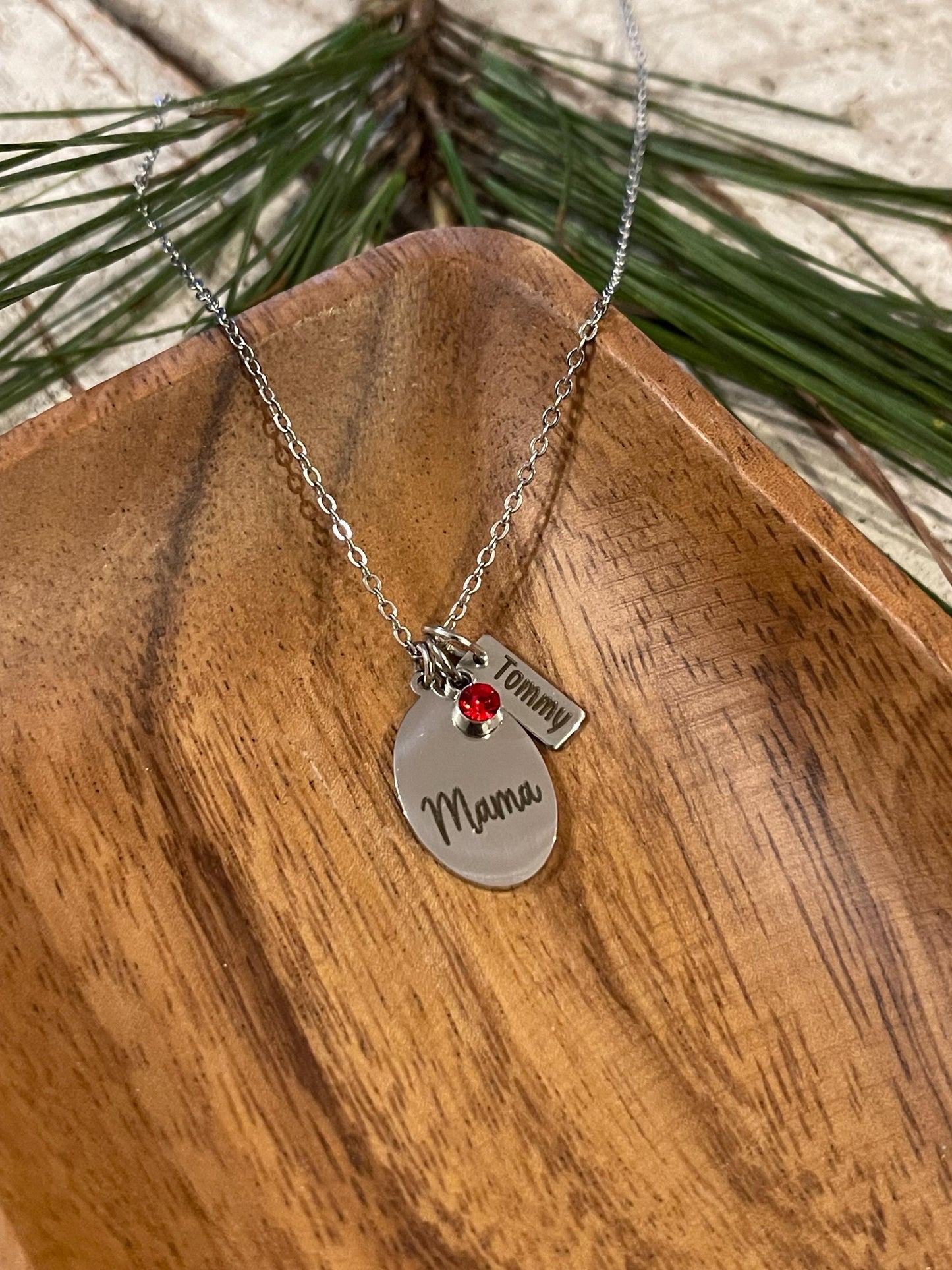 Personalized Mama Necklace with Kids Names | Mothers Day Gift from Son or Daughter | Custom Jewelry for Grandma Nana Gigi Mamaw