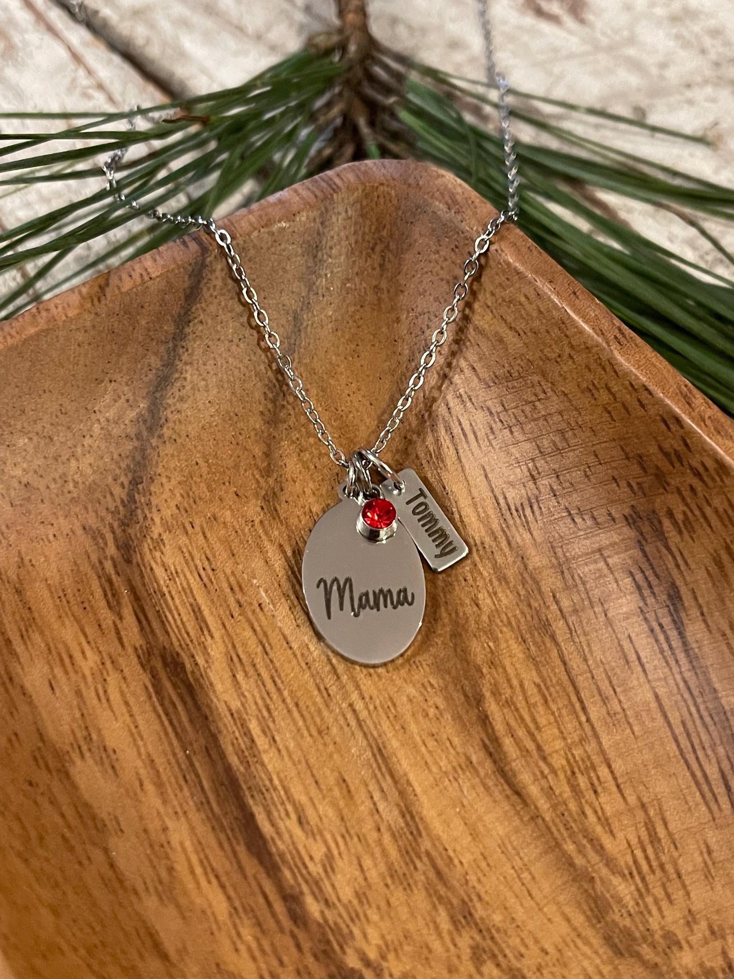 Personalized Mama Necklace with Kids Names | Mothers Day Gift from Son or Daughter | Custom Jewelry for Grandma Nana Gigi Mamaw