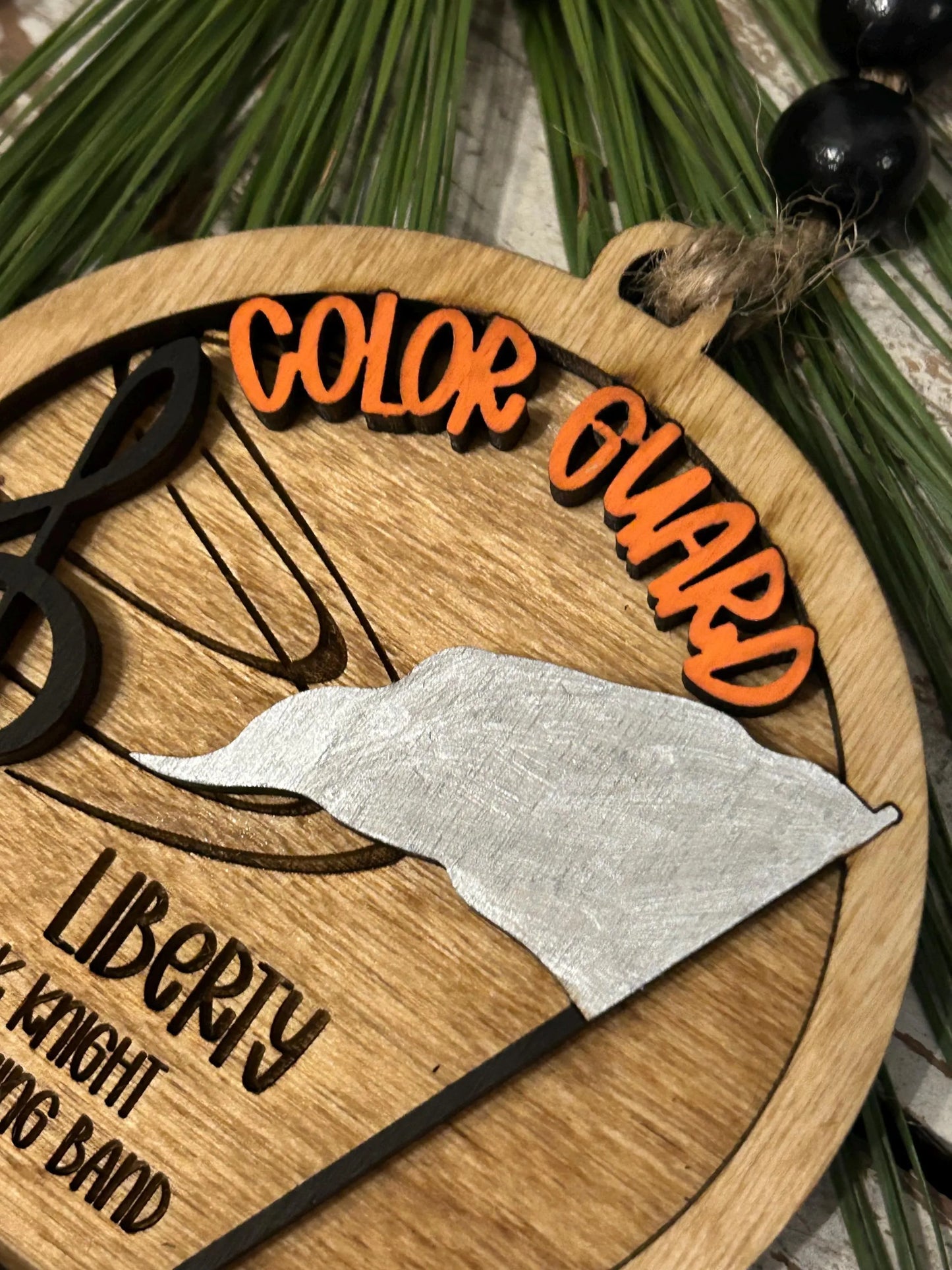 Personalized Color Guard Marching Band Christmas Tree Ornament | Flags Custom Band Gift | Gift for Flag Girls | Color Guard Team Gift