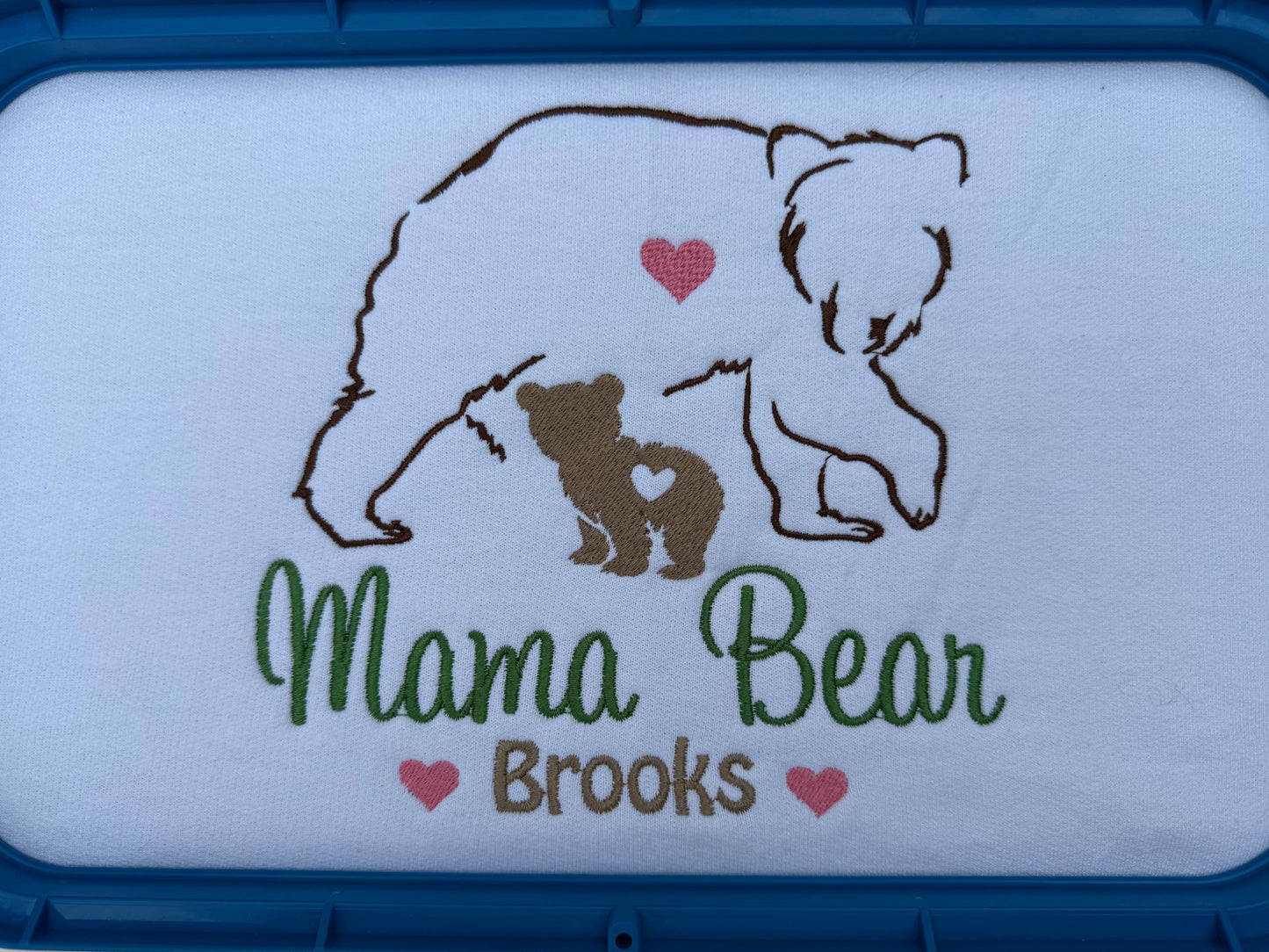 Personalized Mama Bear and Cubs  Embroidered Sweatshirt with Kids Names | Mothers Day Gift from Son or Daughter |