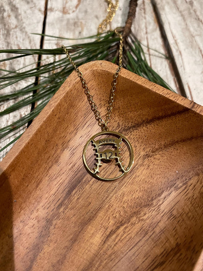 Personalized Softball Baseball Name and Number Necklace | Baseball Mom Necklace | Senior Softball Gift | Gift for Baseball Player