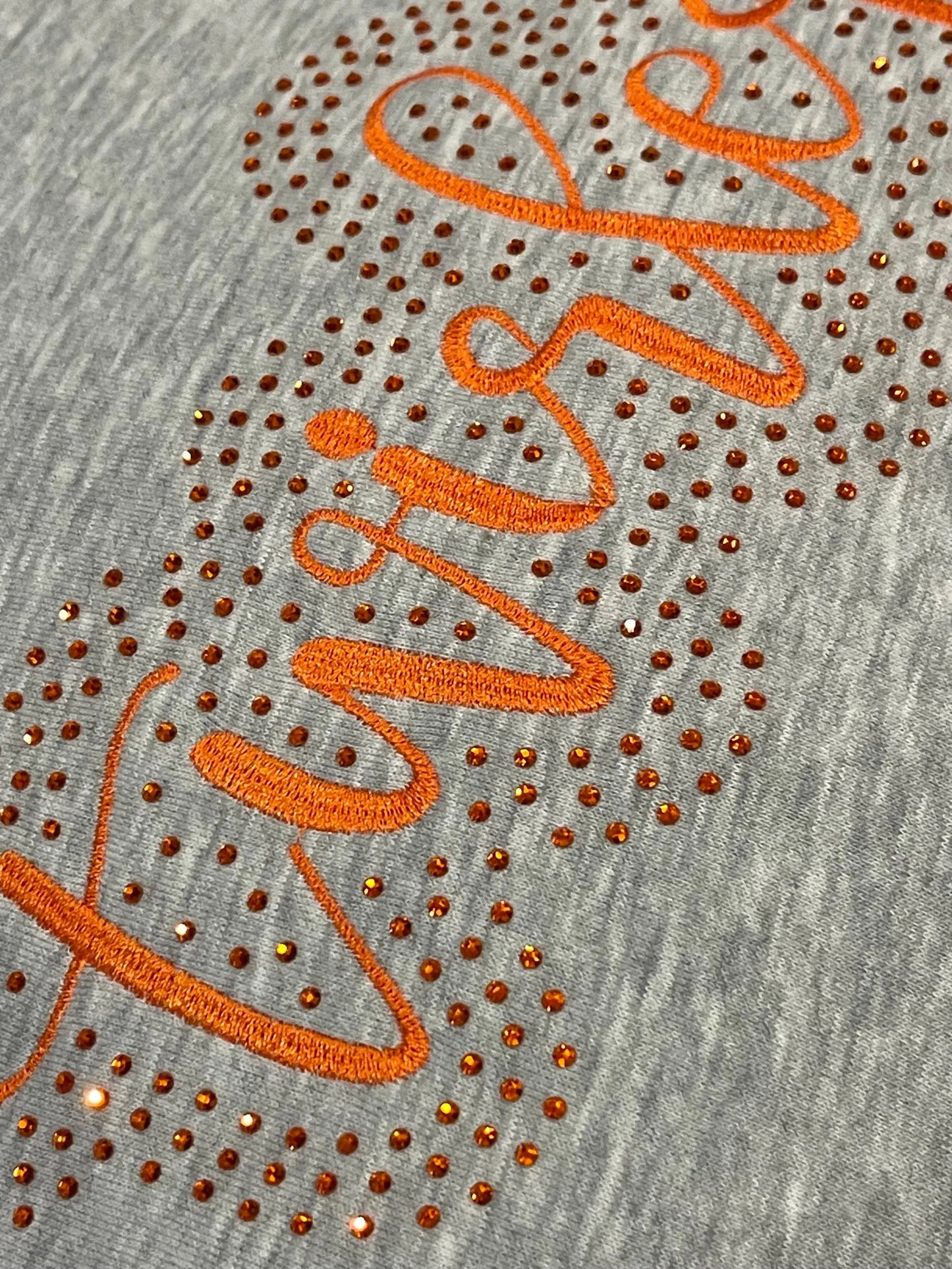 Baton Twirler Rhinestone and Embroidered Sweatshirt | Majorette or Feature Twirler Bling Apparel | Twirl Team Matching Sweatshirts