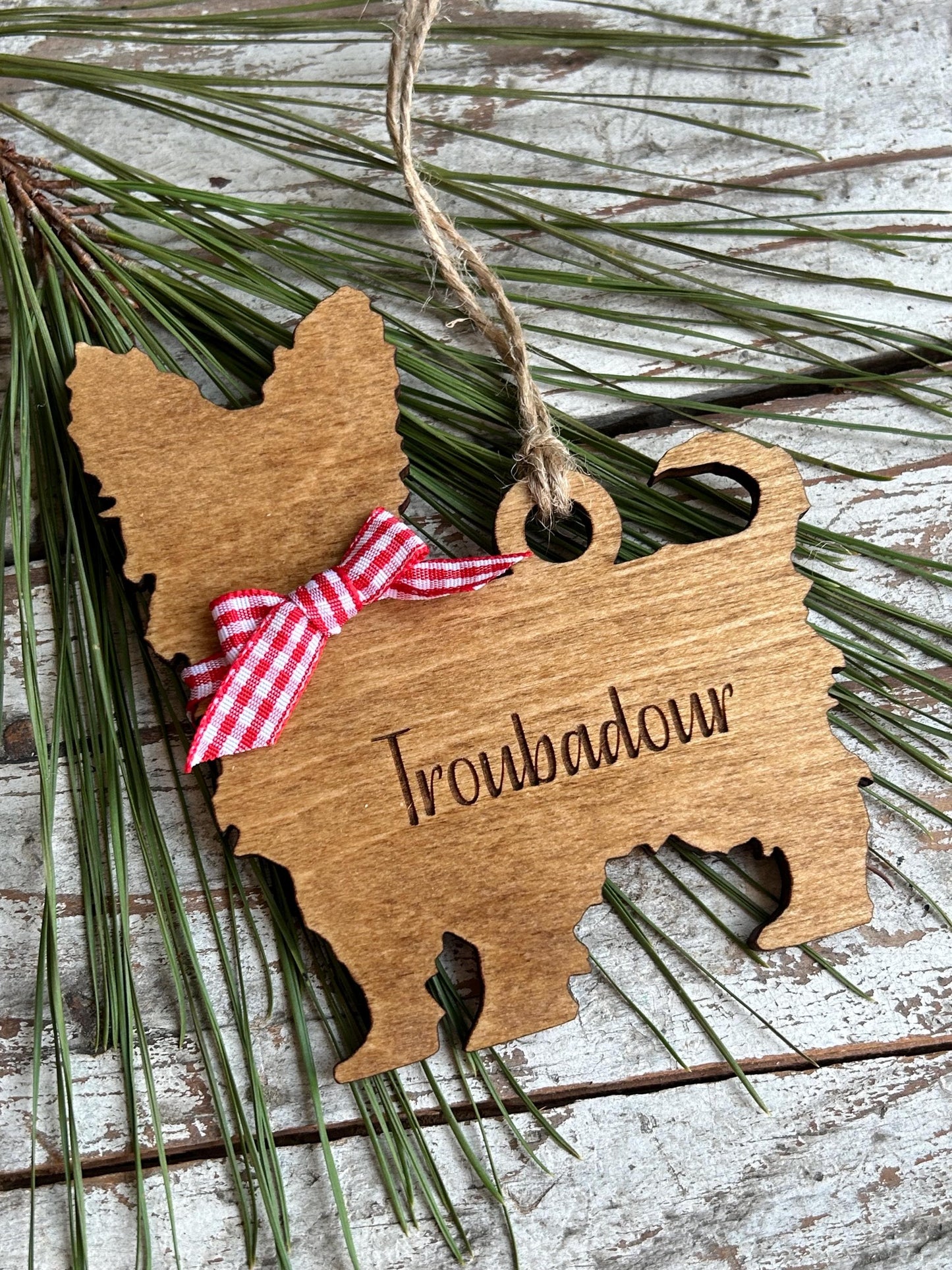 Personalized Beagle | Yorkie | Yorkshire Terrier | Bassett Hound Dog Breed Christmas Tree Ornament | Dog Mom | Dog Lover gift
