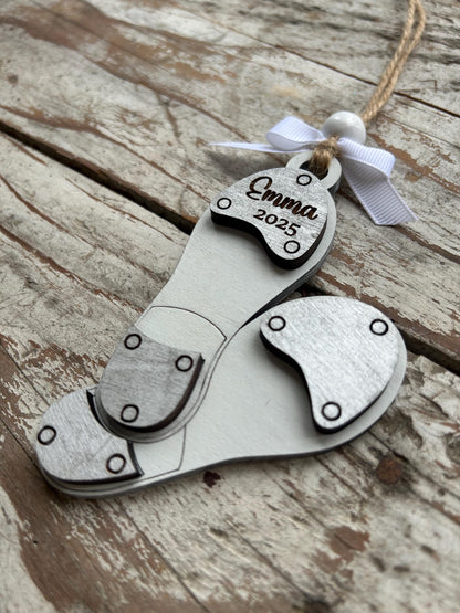 Personalized Clogging Dance Christmas Tree Ornament | Tap Shoes Ornament  | Dance Teacher Gift | Gift For Clogger