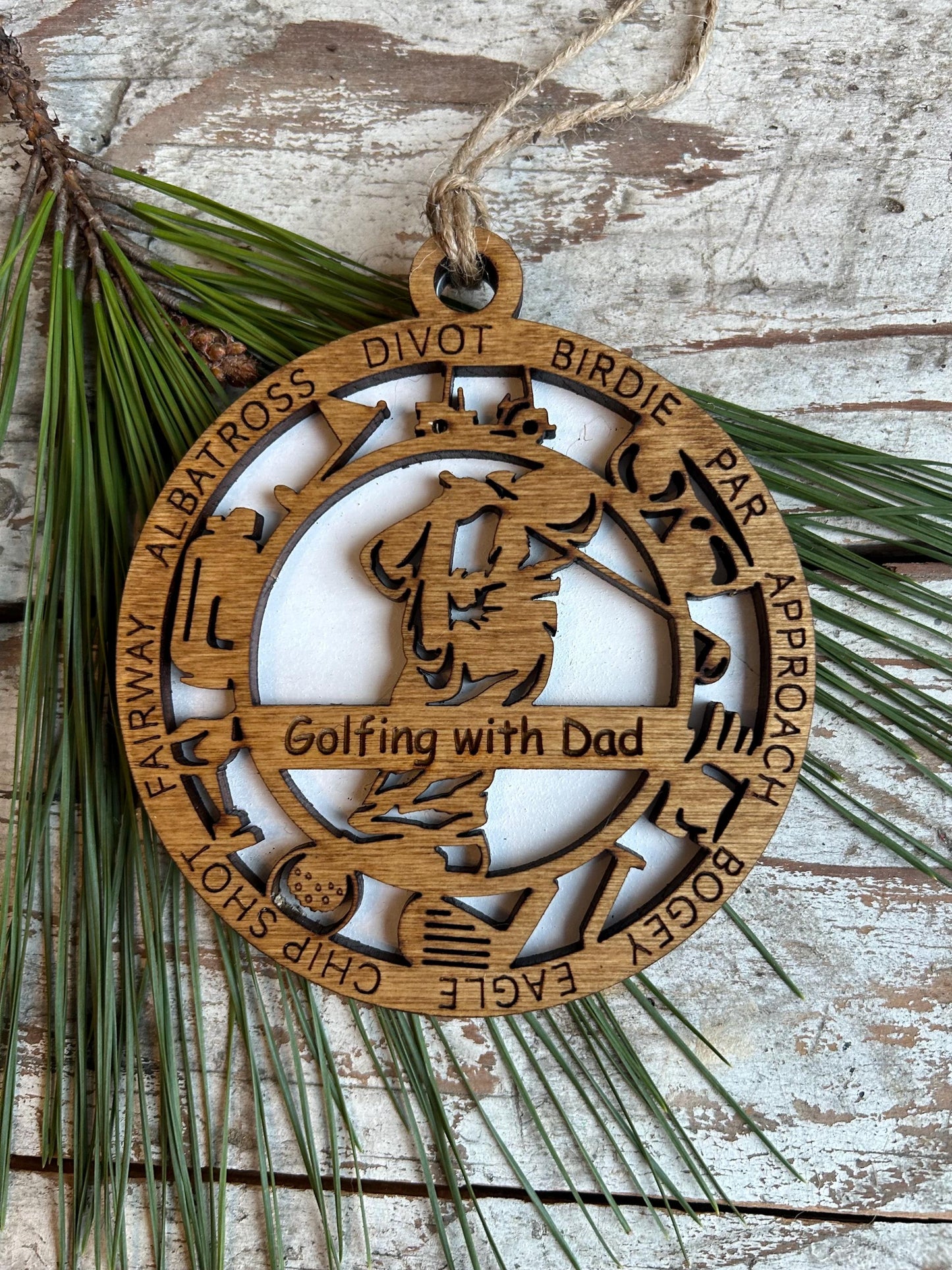 Personalized Golf Girl or Boy Christmas Tree Keepsake Ornament | High School Golf Team | Golf Tournament Keepsake | Golfer Hole in One
