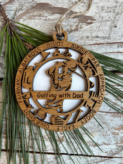 Personalized Golf Girl or Boy Christmas Tree Keepsake Ornament | High School Golf Team | Golf Tournament Keepsake | Golfer Hole in One