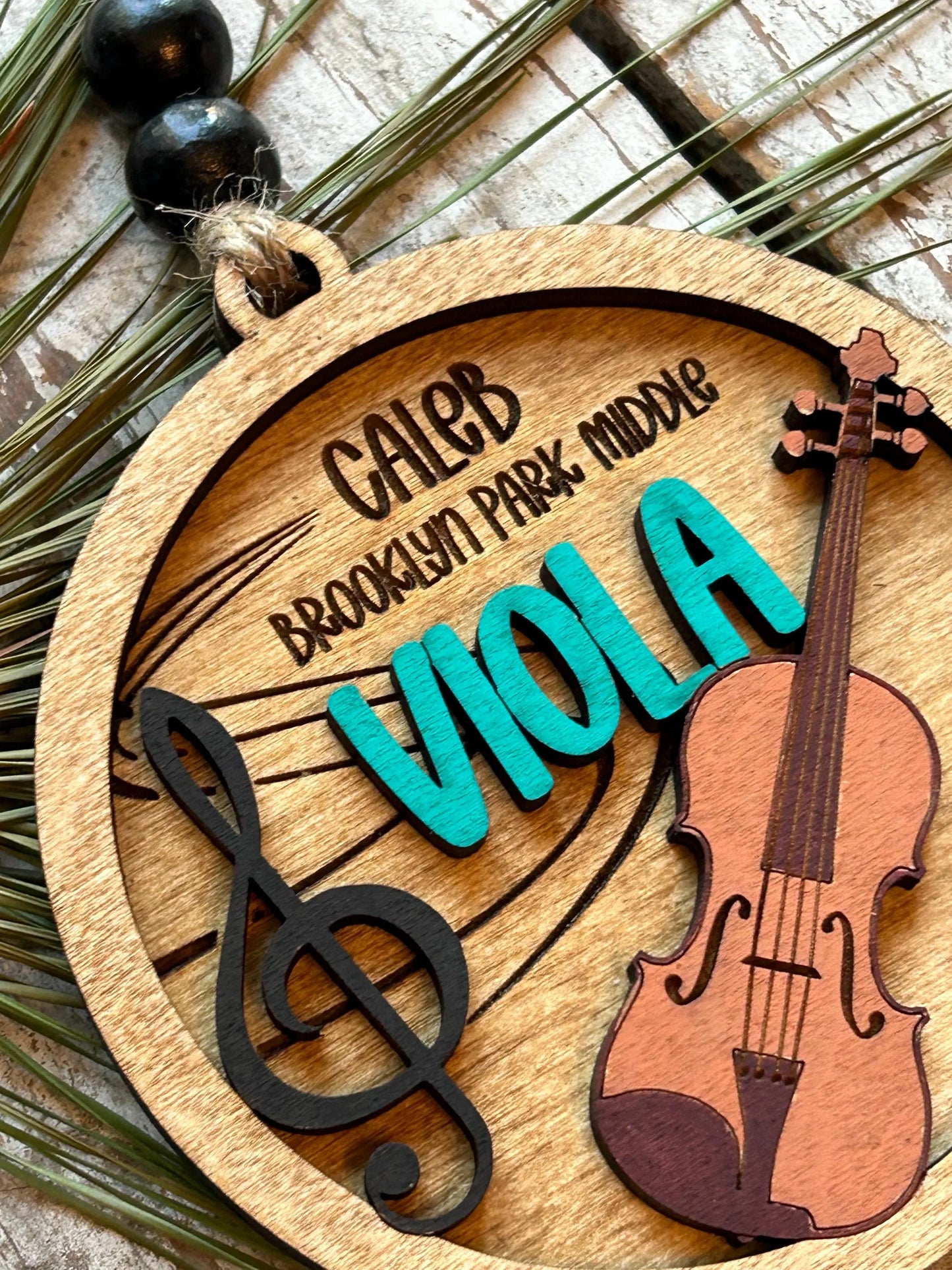 Personalized Viola Orchestra Christmas Tree Ornament | Viola Student Gift | Custom Music Viola Lover Keepsake | First Viola Recital Present