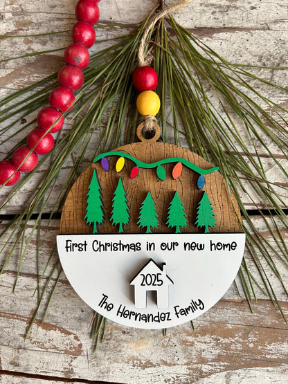 2026 First Christmas in Our New Home Christmas Ornament | New Home Ornament | Housewarming Gift | New Address Ornament | Family Ornament