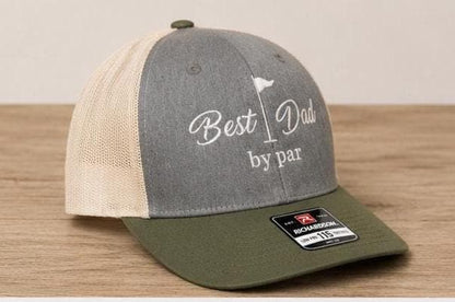 Best Dad by Par Golfer Trucker Hat | Father's Day Gift for Golf Lover