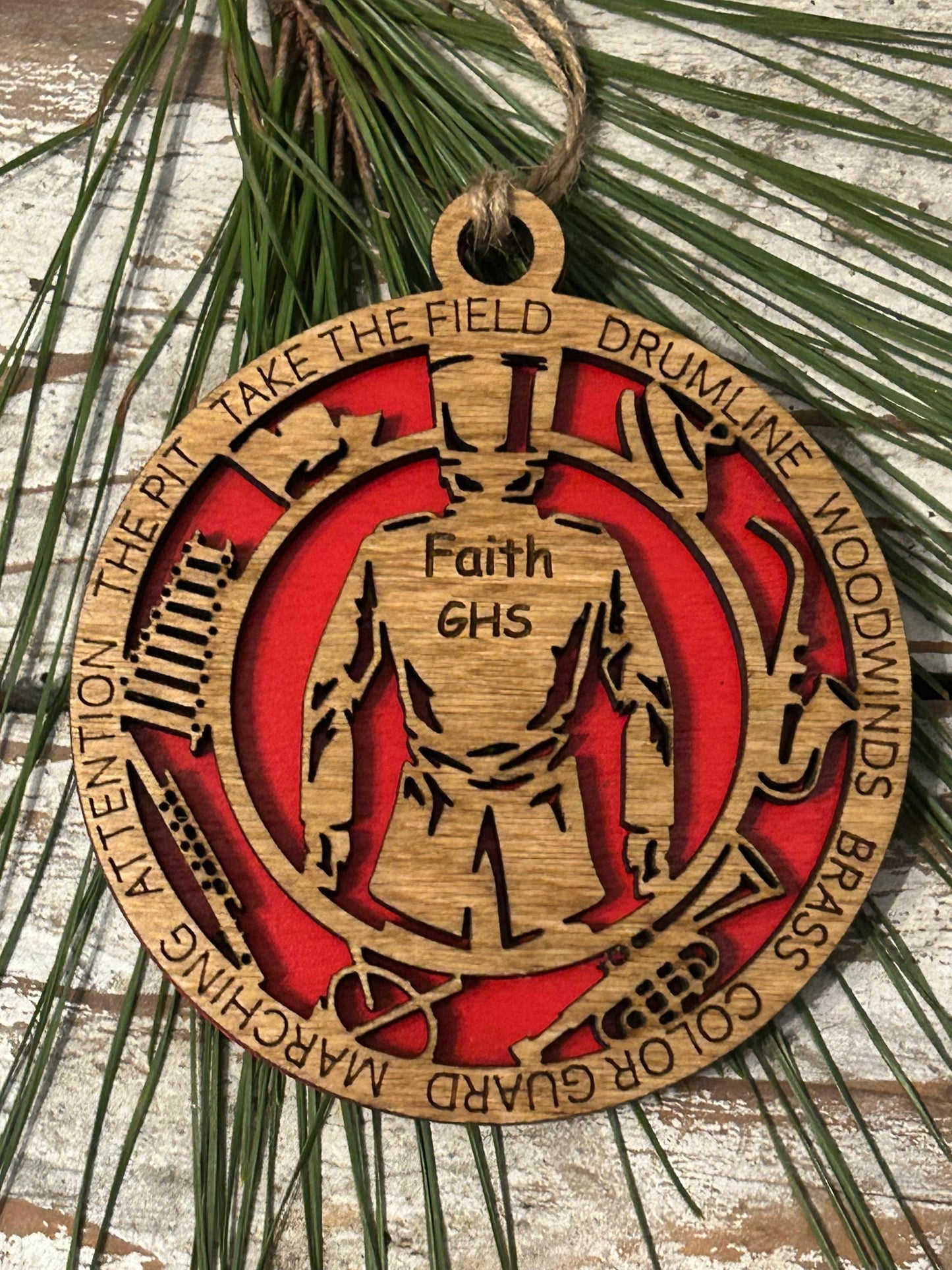 Personalized Marching Band Christmas Tree Ornament | Marching Band Uniform Keepsake | Custom Band Gift | Gift for Band Director |Music Lover