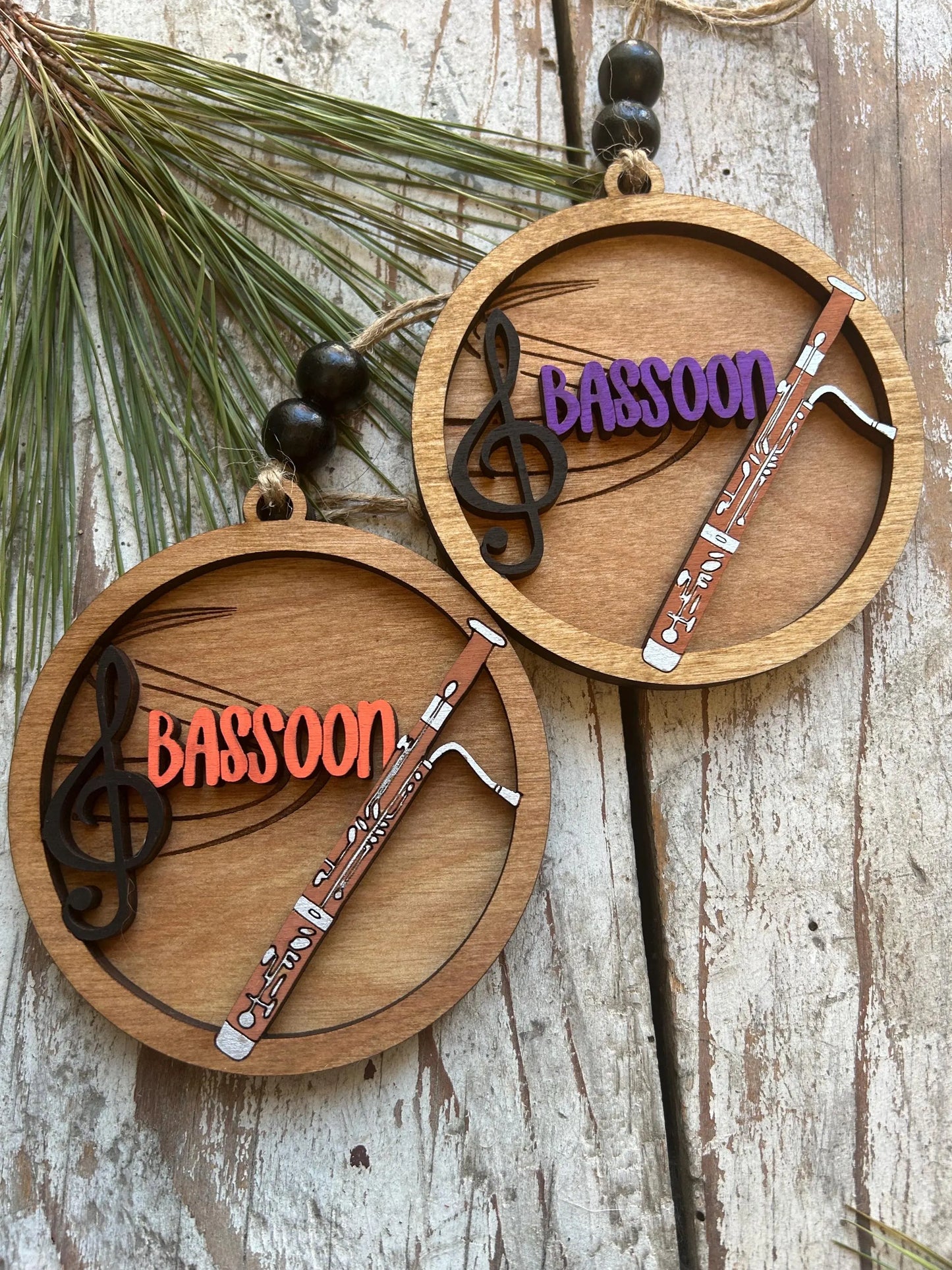 Personalized Bassoon Orchestra Christmas Tree Ornament | Bassoonist Gift | Custom Music Bassoon Lover Keepsake | Bassoon Player  Present