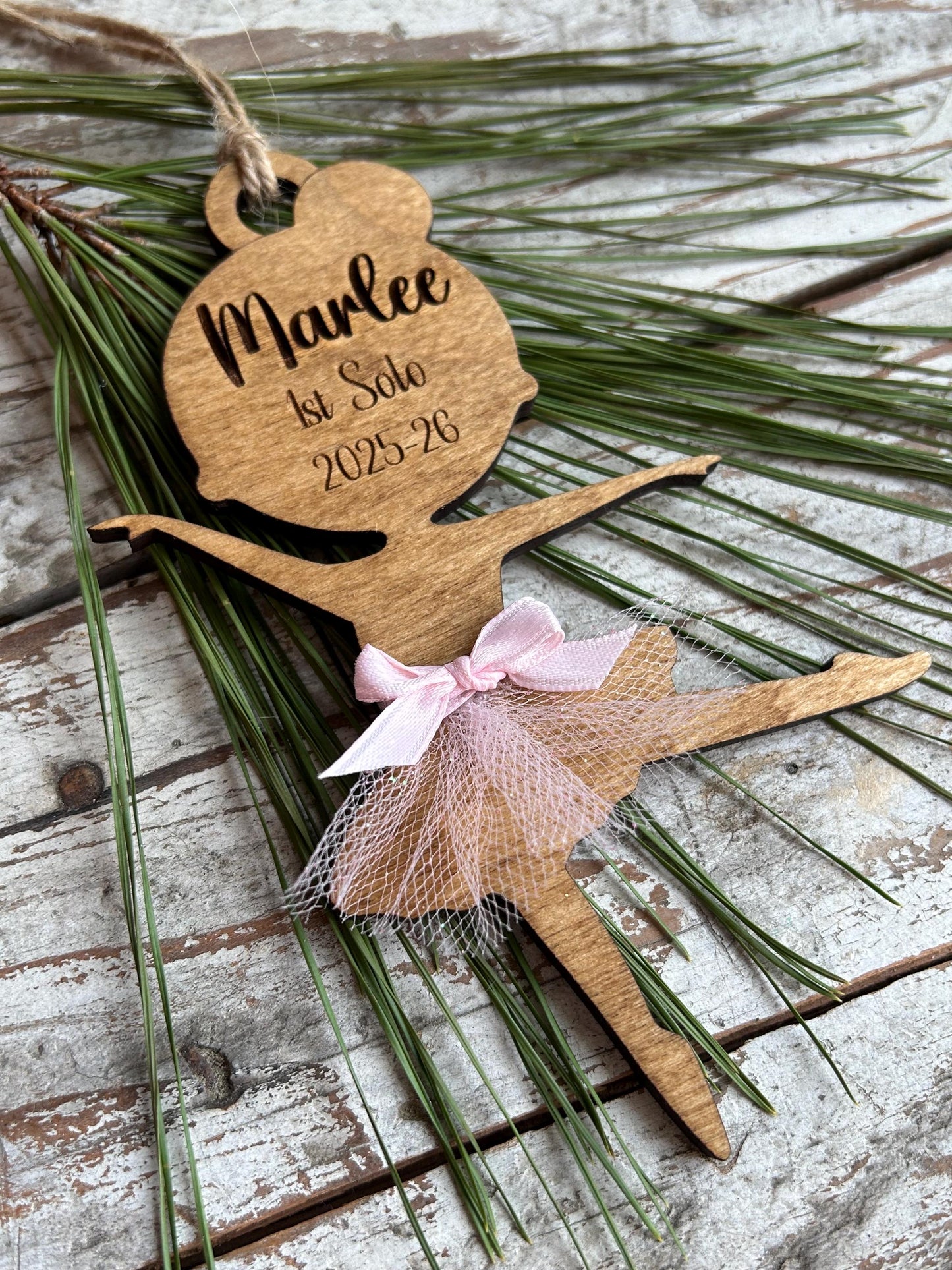 Personalized Ballet Dance Christmas Tree Ornament | Ballet Dance Recital Ornament | Dance Teacher Gift | Ballerina | Dance Ornament