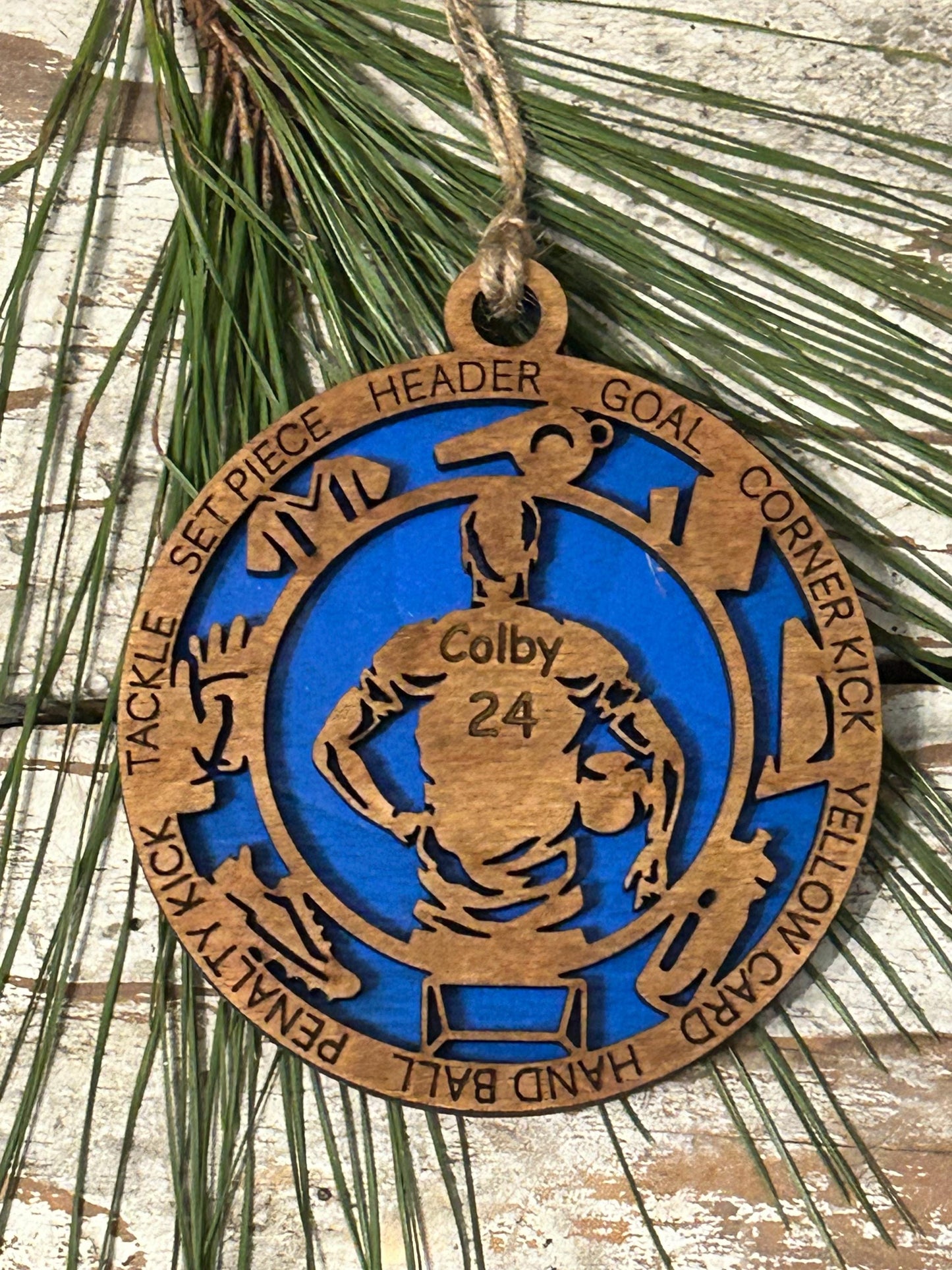 Personalized Soccer Christmas Tree Ornament | Gift for High School Soccer Team | Custom  Boy or Girl Soccer Player Ornament | Soccer Gift