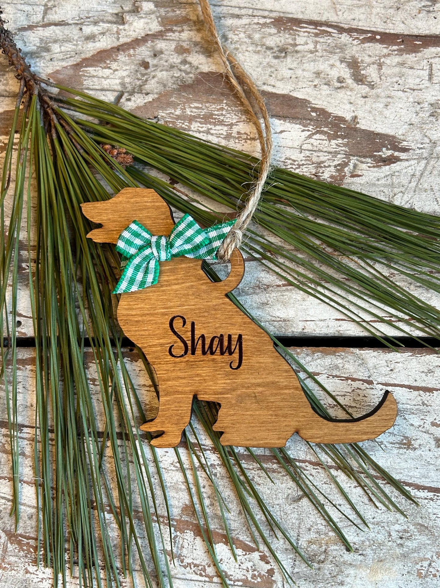 Personalized Jack Russell | Lab Labrador Retriever | Labradoodle | Pitbull Christmas Tree Ornament  | Dog Mom | Dog Lover gift