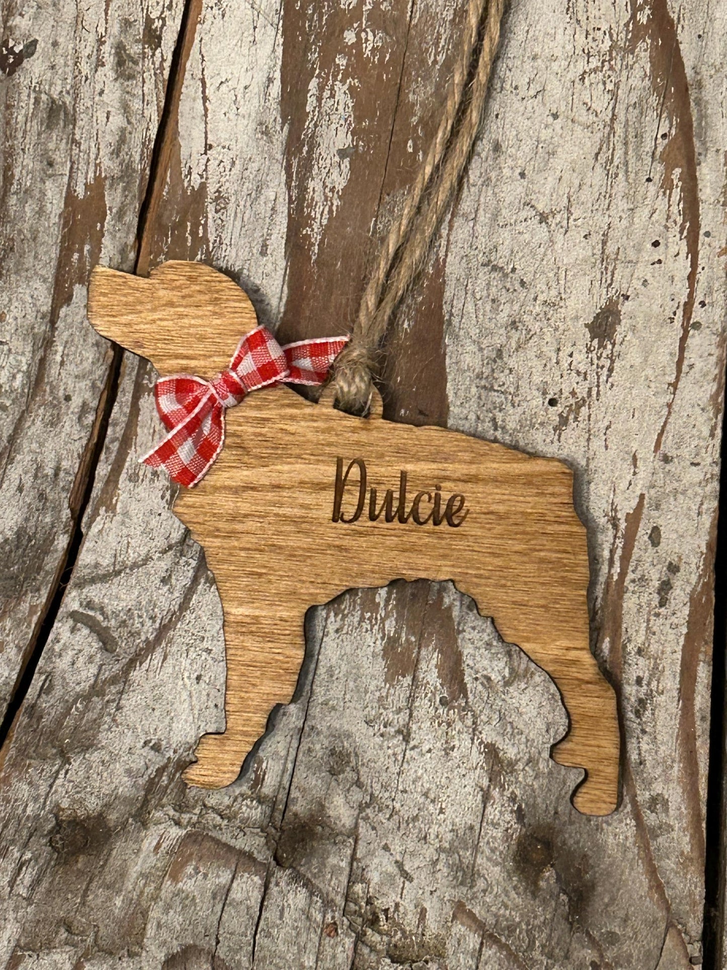 Personalized French Brittany | German Sheppard | German SH Pointer | Golden Doodle Dog  Christmas Tree Ornament  | Dog Mom | Dog Lover Gift