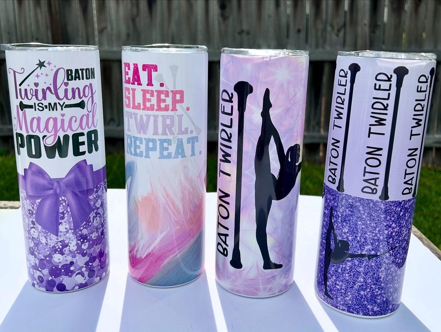 Baton Twirler Tumbler | Gift for Majorette | Baton Coach or Twirl Mama Stainless Steel 20 oz Cup