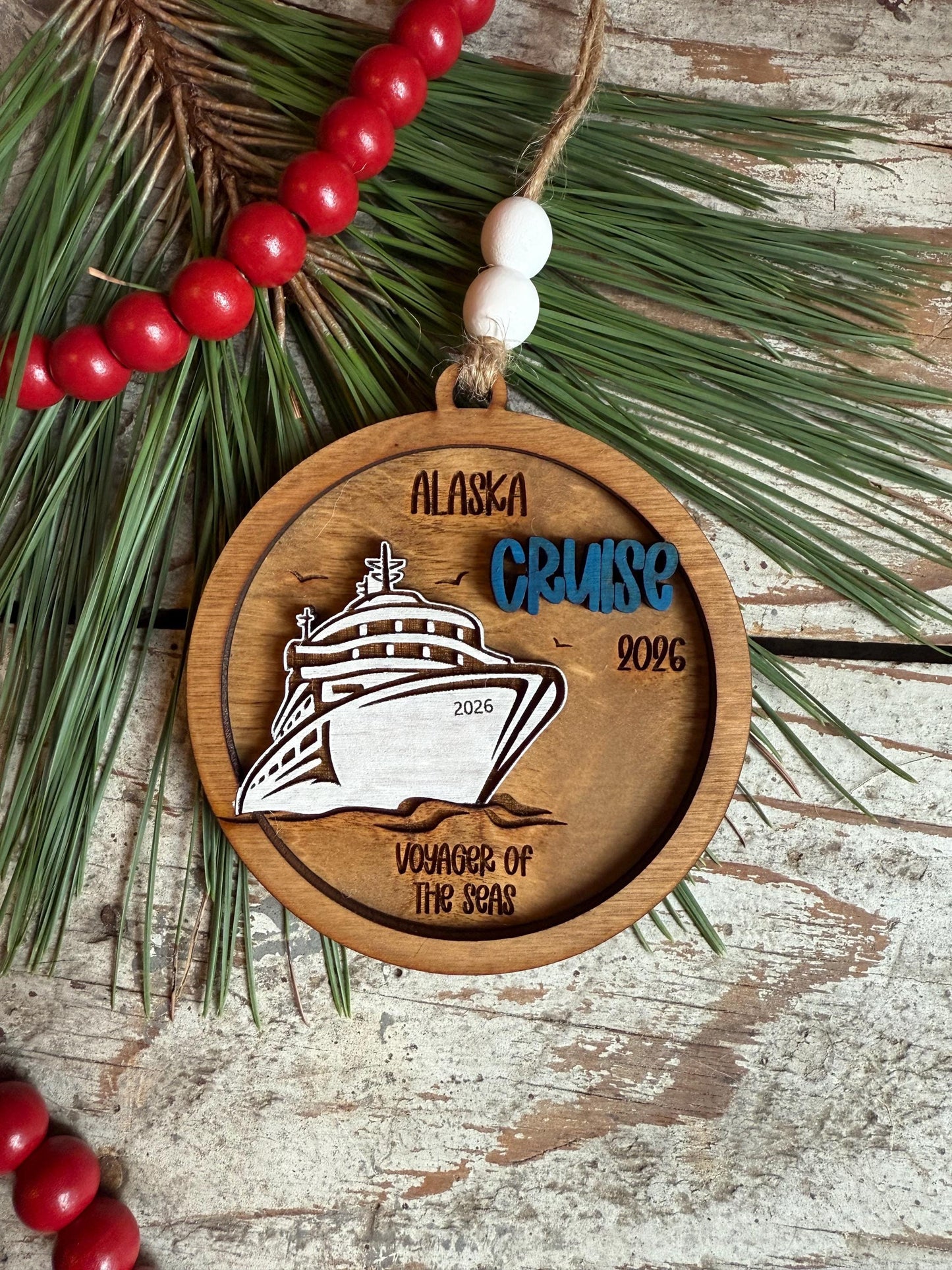 2026 Personalized Cruise Christmas Tree Ornament | Family Vacation Ornament | Family Trip Keepsake | Custom Cruising Ship