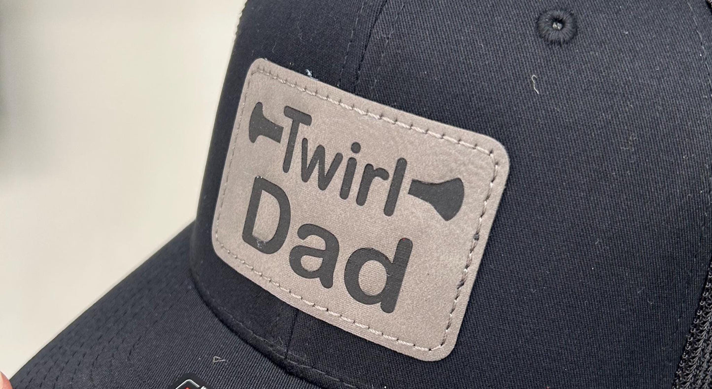 Twirl Dad Trucker Hat | Baton Twirling Majorette Grandpa Papa Papaw Pop
