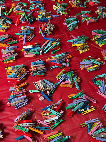Twirl Pins | Baton Twirler Clothespins | Feature Twirler Majorette Spirit Pins | Set of 20 Assorted