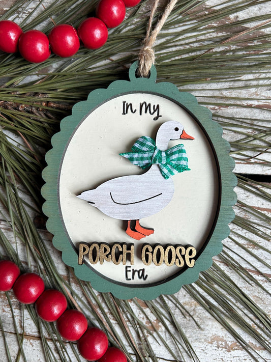 In My Porch Goose Era Christmas Tree Ornament | Best Friend Daughter Gift | Silly Goose