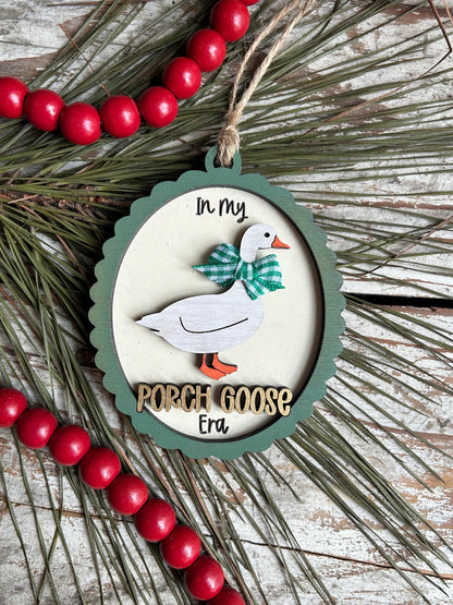 In My Porch Goose Era Christmas Tree Ornament | Best Friend Daughter Gift | Silly Goose