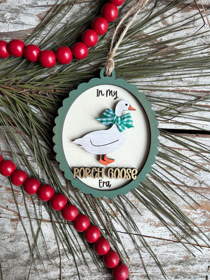 In My Porch Goose Era Christmas Tree Ornament | Best Friend Daughter Gift | Silly Goose