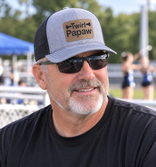 Twirl Dad Trucker Hat | Baton Twirling Majorette Grandpa Papa Papaw Pop