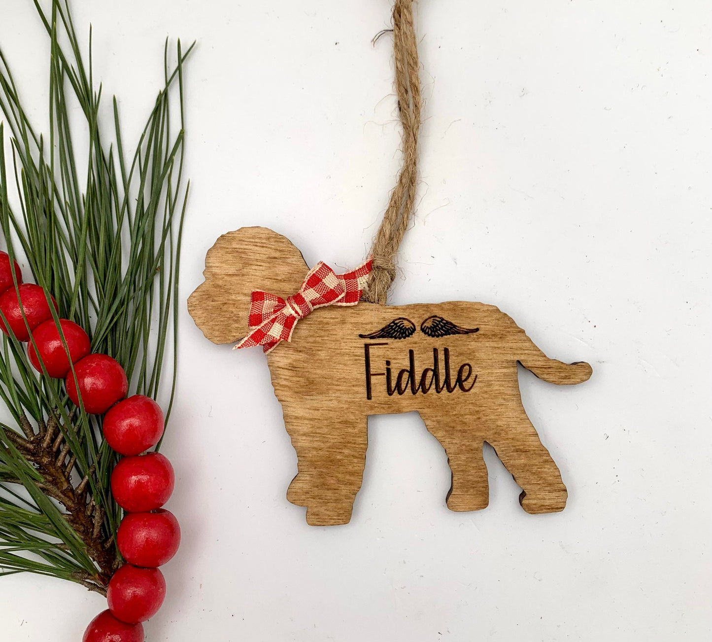 Personalized Cane Corso | Chihuahua | Cockapoo| Cocker Spaniel Dog Breed Christmas Tree Ornament  | Dog Mom | Dog Lover gift