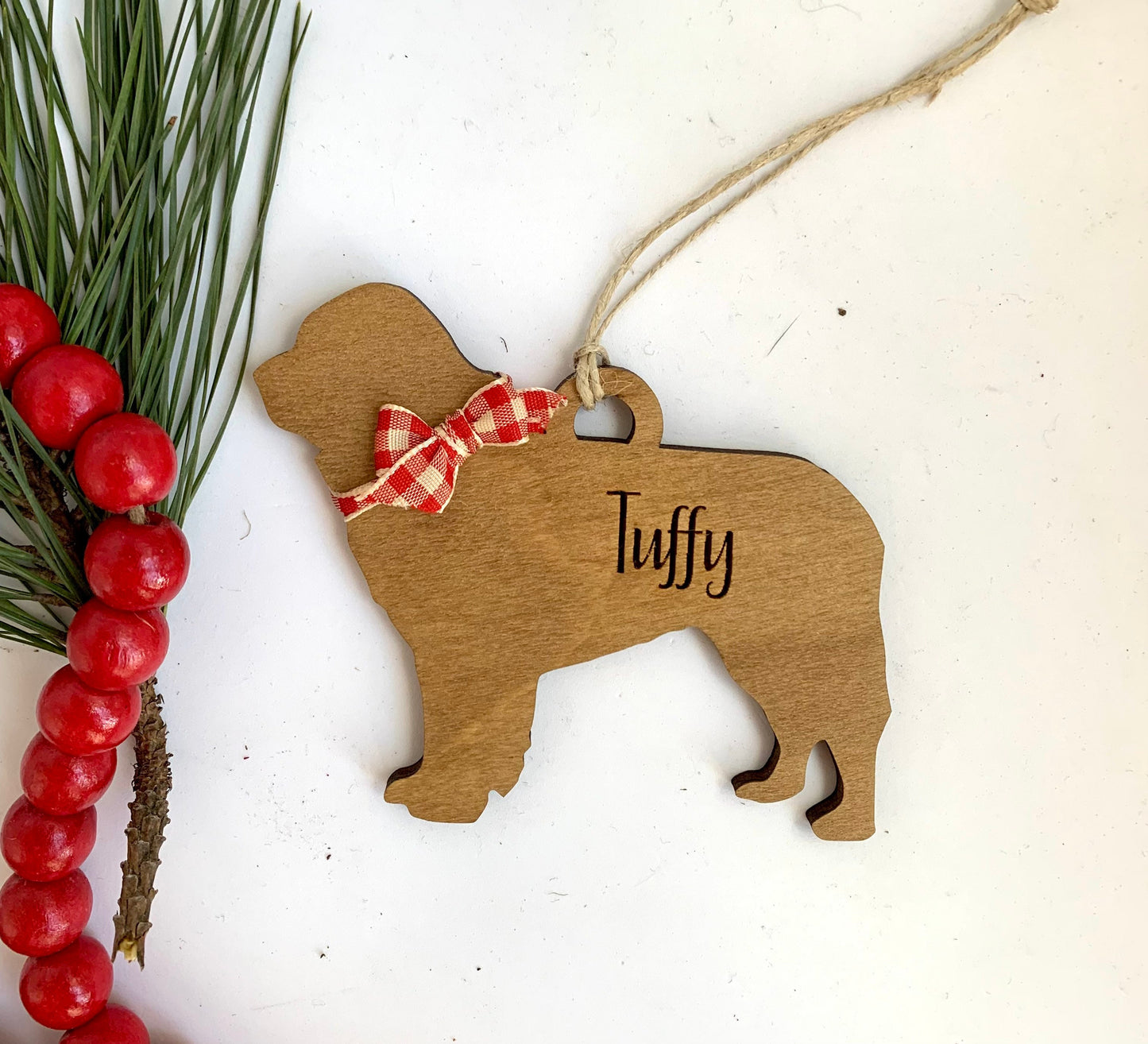 Personalized Pom Pomeranian | Poodle | Retriever | Rhodesian Ridgeback Dog Christmas Tree Ornament | Dog Mom | Custom Dog Lover gift