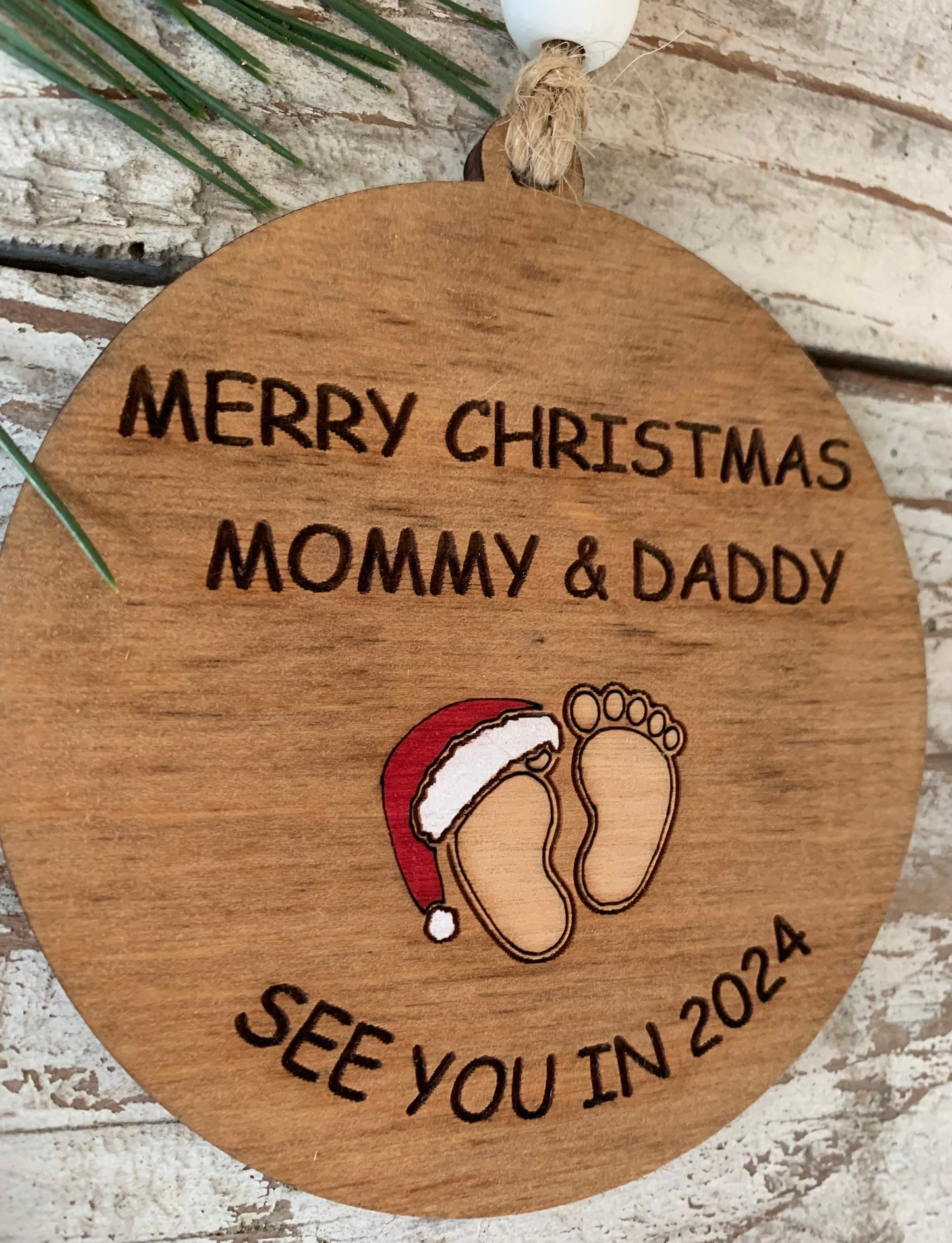 Merry Christmas Mommy and Daddy See You in 2026 Christmas Tree