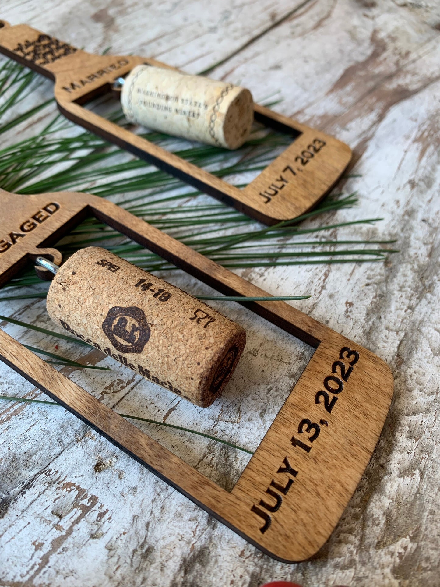 2024 Celebrate Wine Bottle Wine Cork Keepsake Christmas Tree Ornament - Cork not included | Gift for Wine Lover | Wine Trip | Wine Ornament