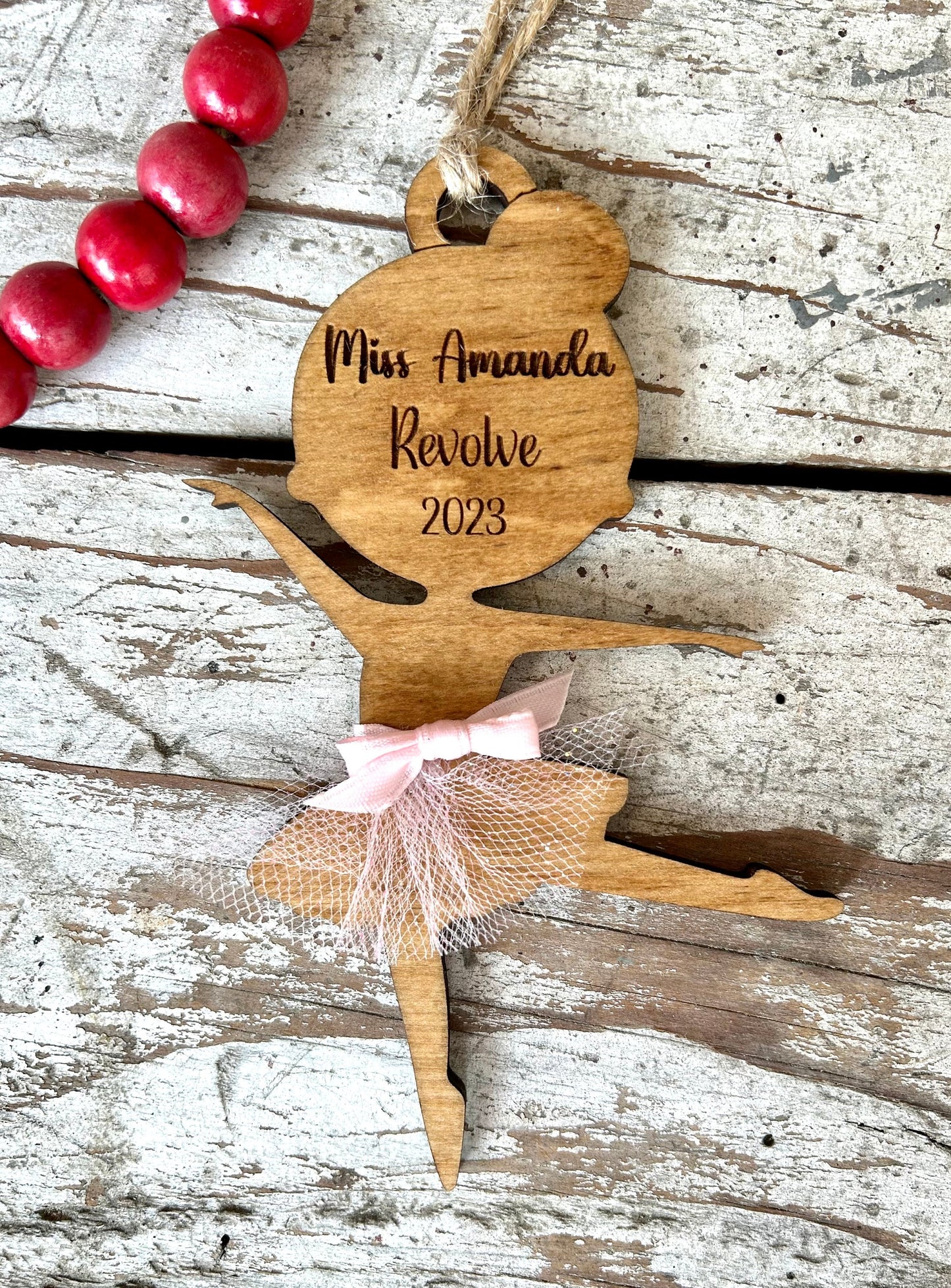 Personalized Ballet Dance Christmas Tree Ornament | Ballet Dance Recital Ornament | Dance Teacher Gift | Ballerina | Dance Ornament